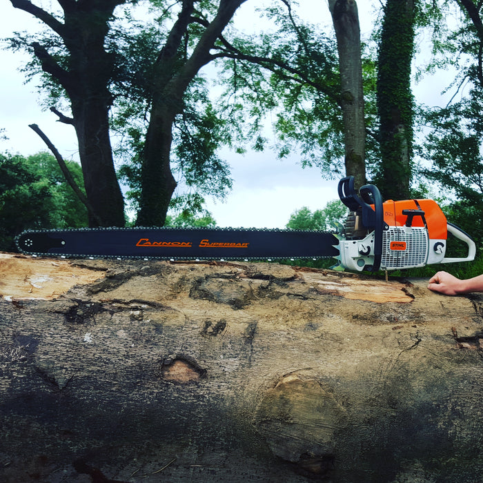 Cannon SuperBar 50 inch Stihl S2 Mount CSB-S2-50-63-3 - REPLACEABLE SPROCKET TIP, S2 Mount, 50 Inches, .063 Gauge, 3/8-0.375 Pitch, 157 Drive Links