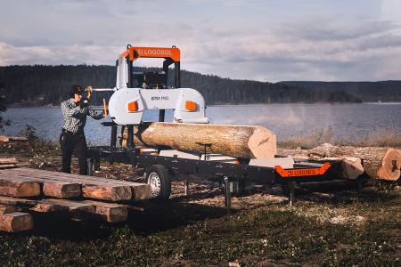 LOGOSOL B751 PRO BAND SAWMILL with 8Kw electric motor.