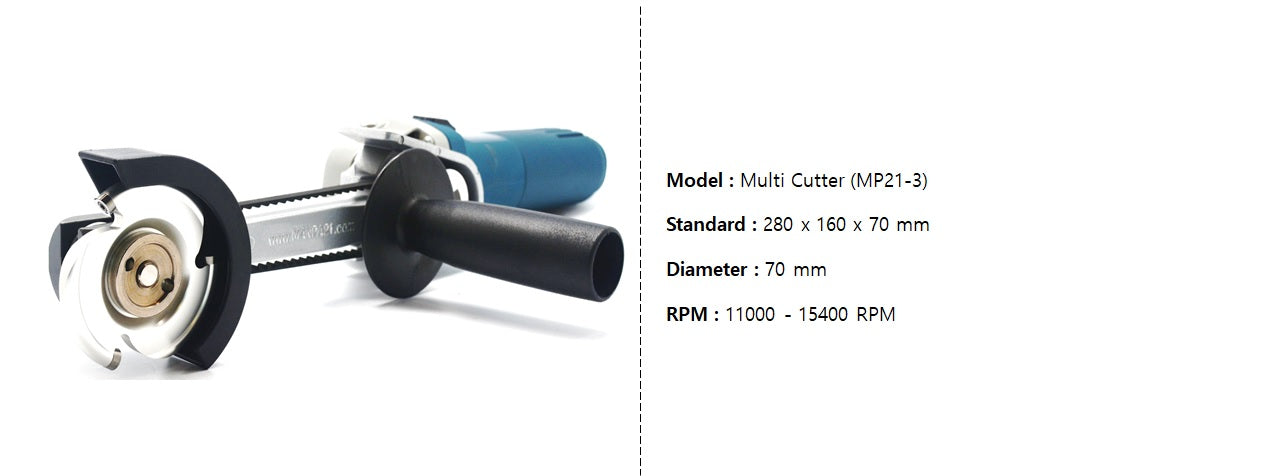 Manpa 3" Multi Cutter and Housing MP21-3-B  (Does NOT Include Extension Tools)