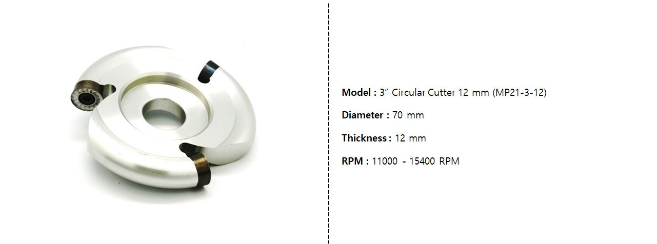 3” Circular Cutter 12mm (MP21-3-12)