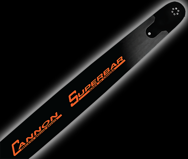 Cannon SuperBar 50 inch Husqvarna H1 Mount CSB-H1-50-63-4 - REPLACEABLE SPROCKET TIP, H1 Mount, 50 Inches, H .063 Gauge, 0.404 Pitch, 142 Drive Links.