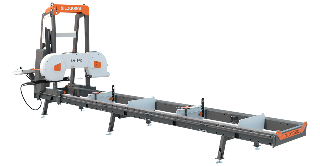 LOGOSOL B751 PRO BAND SAWMILL with 8Kw electric motor.
