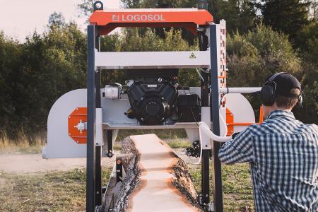 LOGOSOL B751 PRO BAND SAWMILL with 8Kw electric motor.